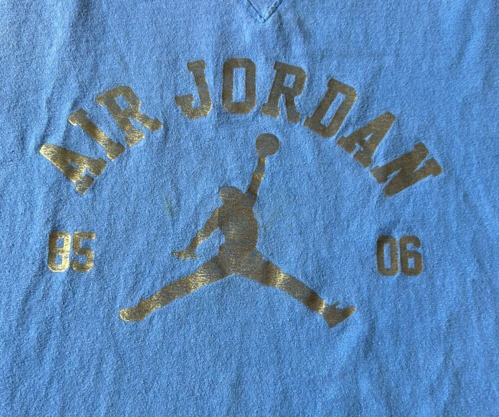 Vintage Air Jordan 3XL T-Shirt Jumpman Light Blue Oversized 2006 Y2K Nike
